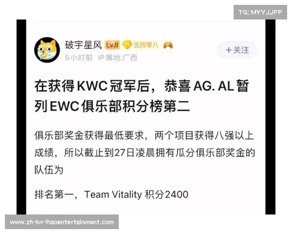 AG.AL夺得第26个世界冠军 KWC孙策元射胜率引发热议 AG.AL夺得第26个世界冠军 KWC孙策元射胜率引发热议
